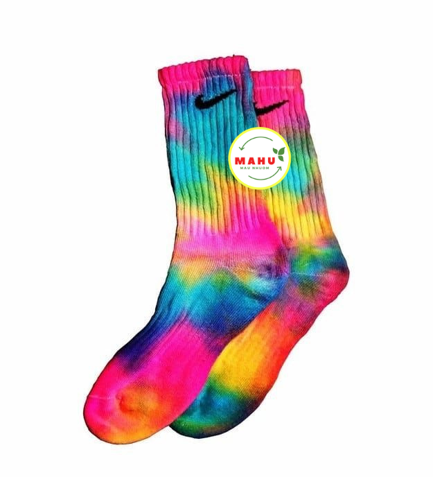 "Thuốc nhuộm quần áo Tie Dye, bộ 6 màu tùy chọn  (nhuộm áo loang, full phụ kiện)"