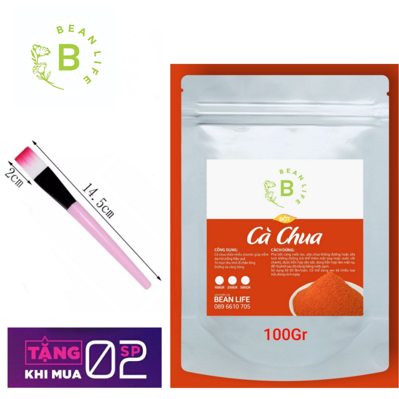 [HCM]bột cà chua handmake 100gram bgiúp trị thâm trị  mụn trứng cá mụn đầu đen cung cấp vitaminc cho da
