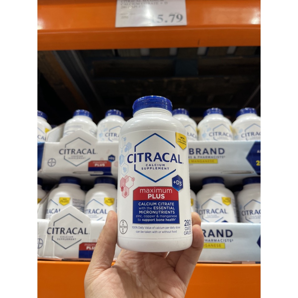 Viên uống bổ sung Canxi Citracal Maximum Calcium Citrate +D3 280 viên