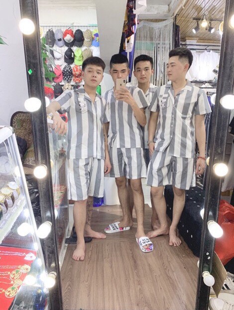 Lolemluxury NGON BỔ RẺ ĐẲNG CẤP Bộ Quần Ao Tù Nhân, Phạm Nhân, Kẻ Sọc Cực Hot Siêu Đẹp