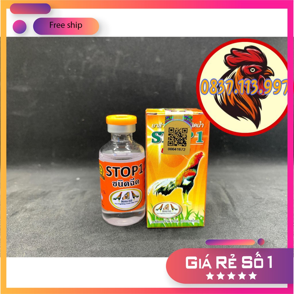 Stop1 giúp gà hồi phục nhanh , tri tang gà đá 1 chai