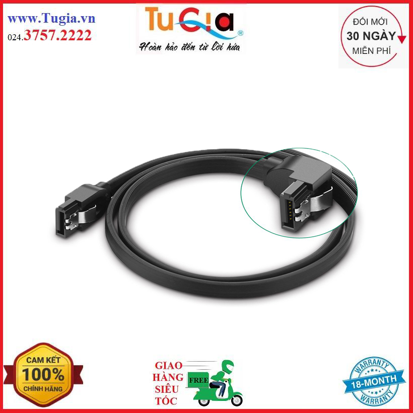 Cáp sata 3.0 đầu bẻ góc 90 độ chính hãng ugreen 20998 - hàng chính hãng