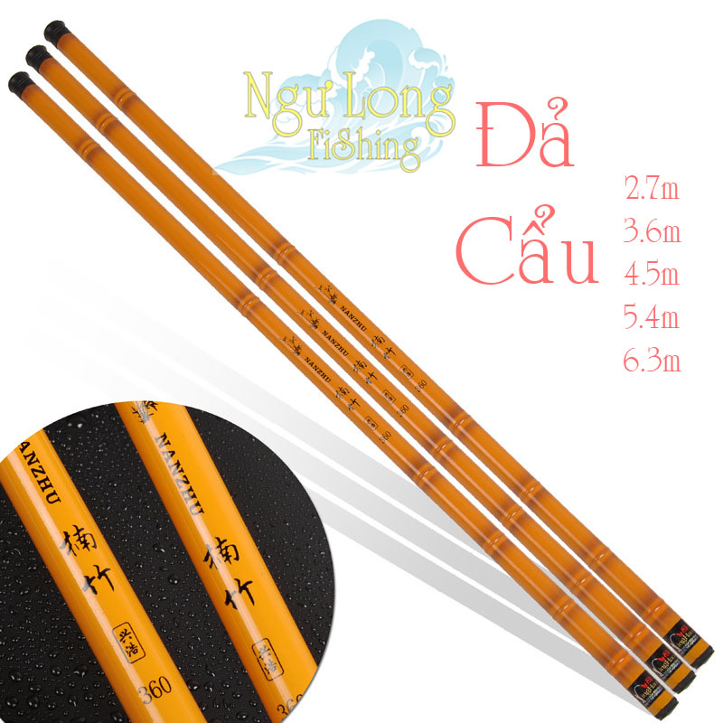 Cần câu tay Đả Cẩu 3H có độ dẻo cao  thu gọn 60cm câu đơn chép trắm trôi diếc giải trí CĐ-5