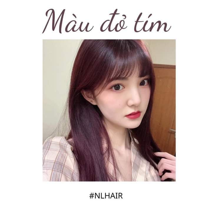 [ Combo Màu Tím ] Combo Thuốc Nhuộm Tóc Màu Tím Khói, Siêu Đẹp Bền Màu ( Tặng Oxy Trợ Nhuộm)
