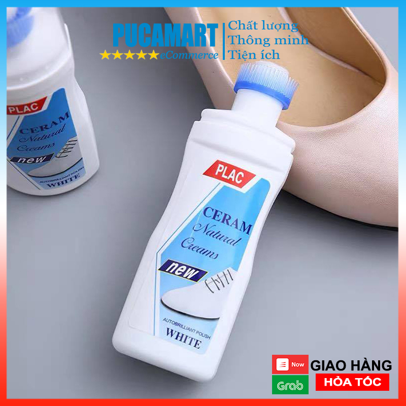 [HCMChai Làm Sạch Giày Dép Túi Xách, Lọ Chà Trắng Giày Dép, Tiện Lợi Khi Muốn Sử Dụng Nhanh Gọn - PucaMart