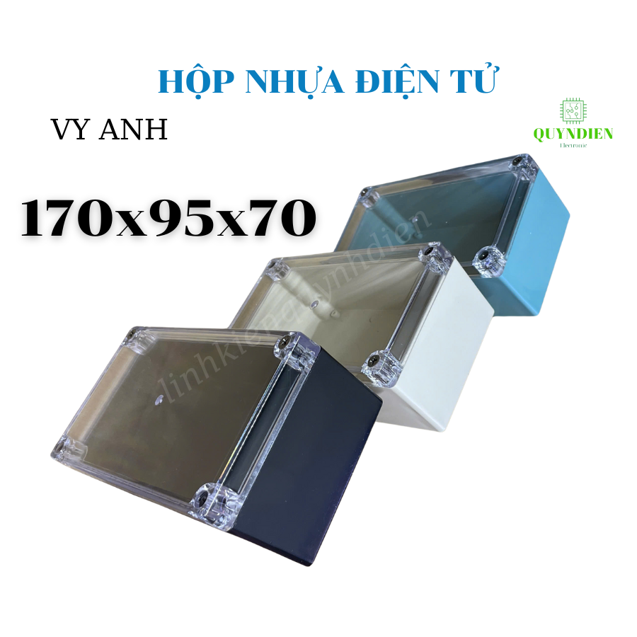 Hộp nhựa điện tử 170x95x70mm hộp VY ANH - Linh Kiện HD