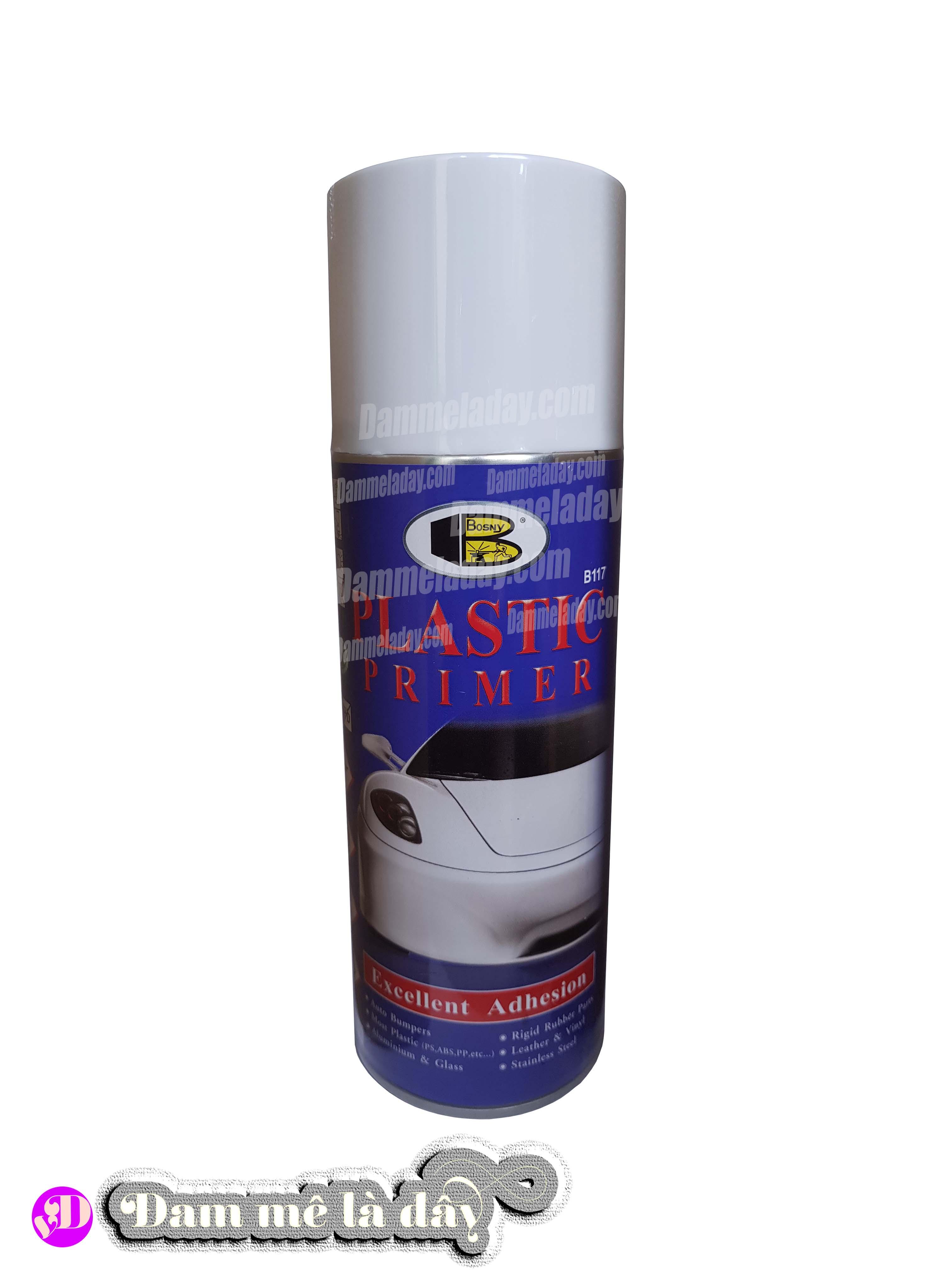 [HCM]Sơn xịt lót nhựa cao cấp plastic primer Bosny