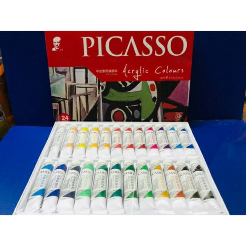 Màu acrylic phoenix dạng túyp 24 màu