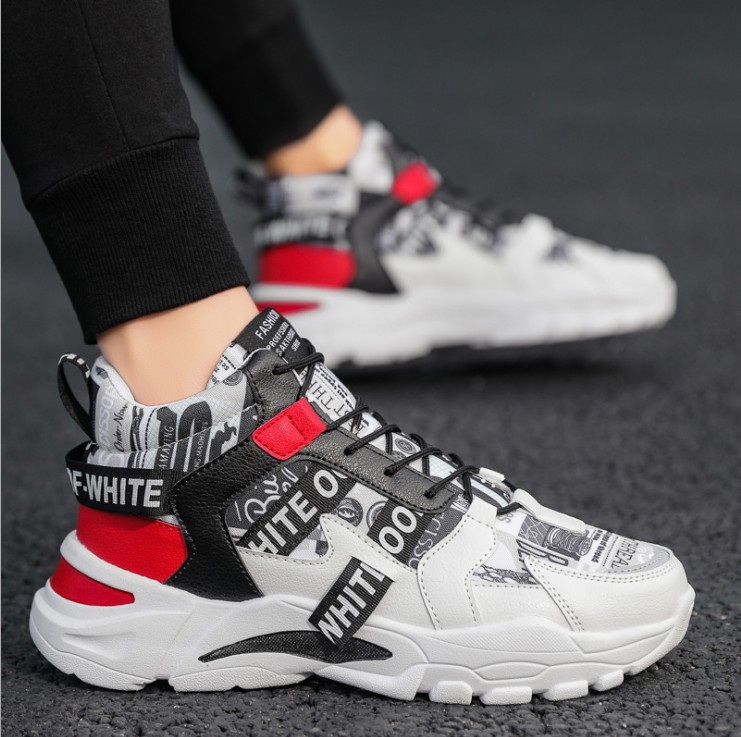 Giày Doctor Nam/Boots Phối Màu Tăng 5cm Chiều Cao  Cá Tính HOT TREND 2021 JAGUAR - 380