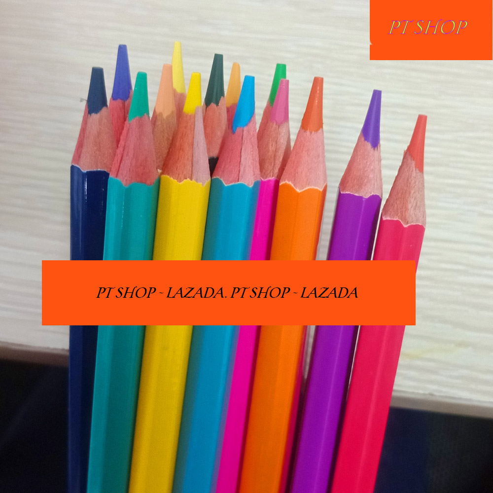 [HCM]BÚT CHÌ MÀU 24 MÀU GỖ DẺO