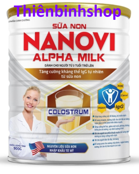 Sữa non Nanovi Alpha Milk.