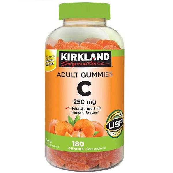 [HCM]Kẹo nhai bổ sung vitamin C Kirkland Signature Adult 250 mg180 Gummies