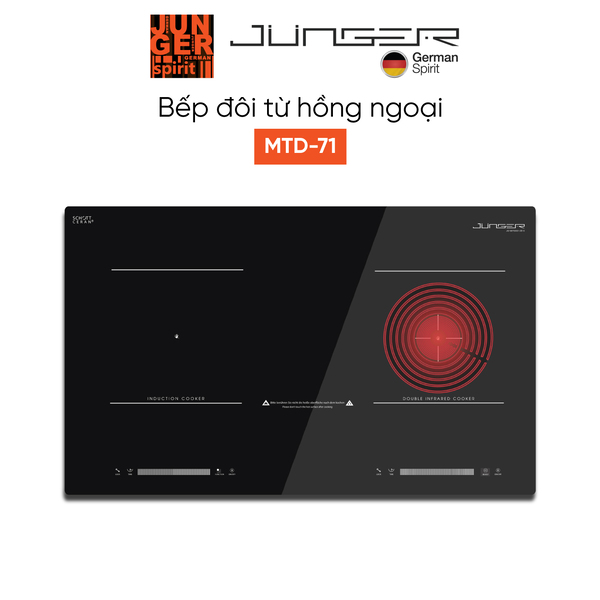 Bếp đôi điện từ hồng ngoại Junger MTD