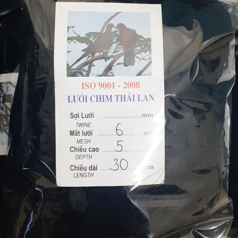Lưới bẫy chim cu gáy dài 30m cao 5m