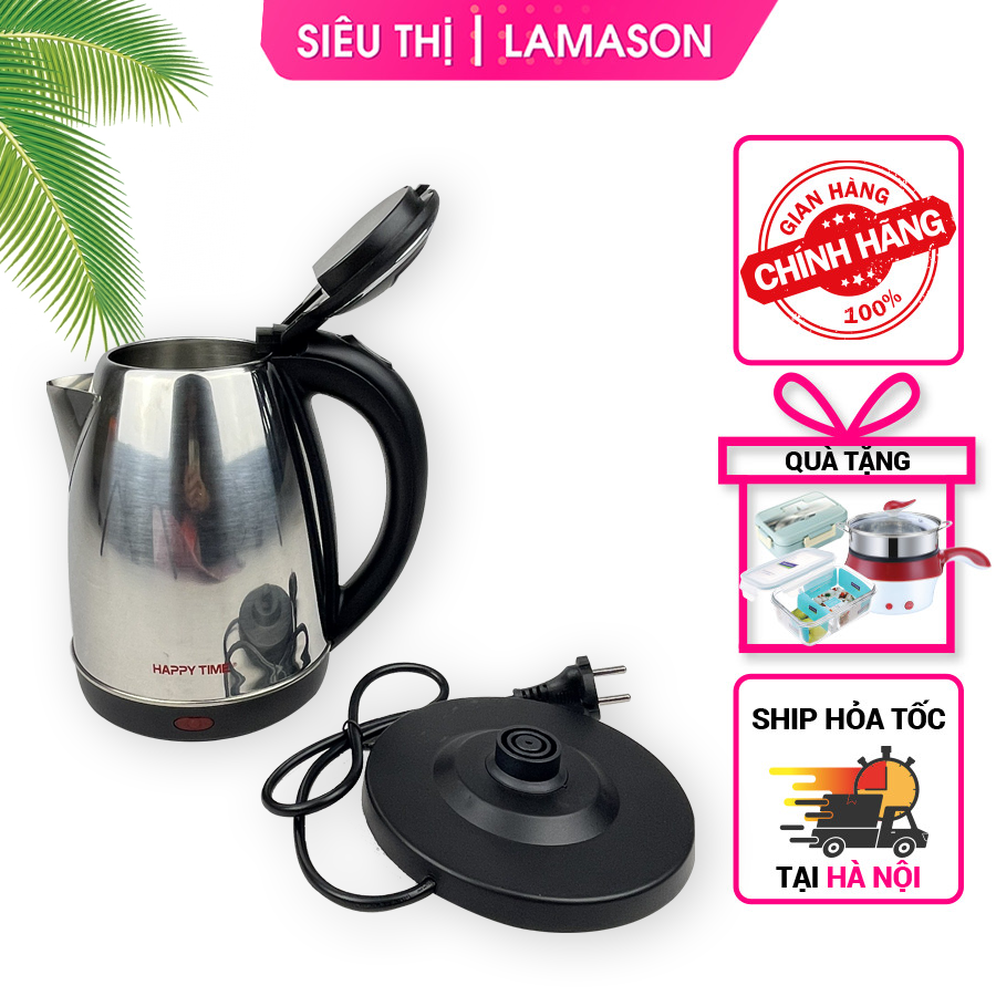 Ấm siêu tốc inox happy time 1081 dung tích 1,8 lít lamason10k