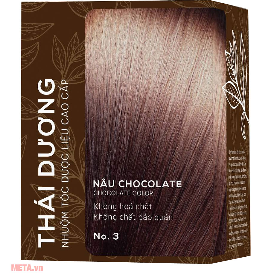 Nhuộm tóc dược liệu thái dương màu nâu chocolate