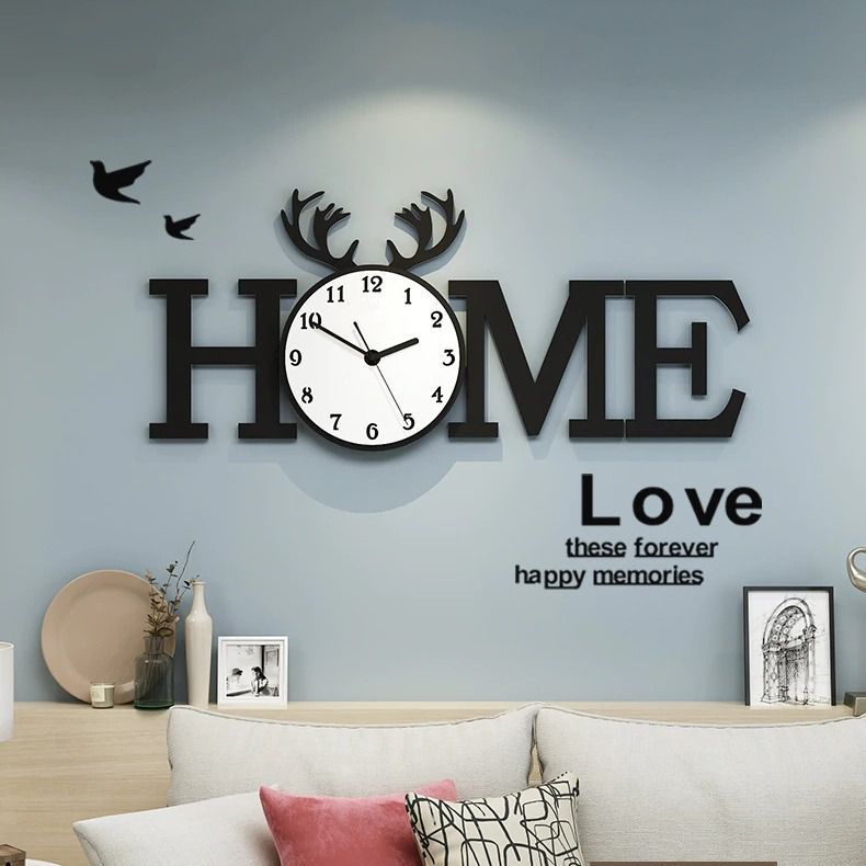 Đồng hồ treo tường hiện đại CL014 - Home ☘️KHÔNG CẦN KHOAN TƯỜNG ☘️ Trang trí phòng khách ☘️ Kèm pin và bộ kim