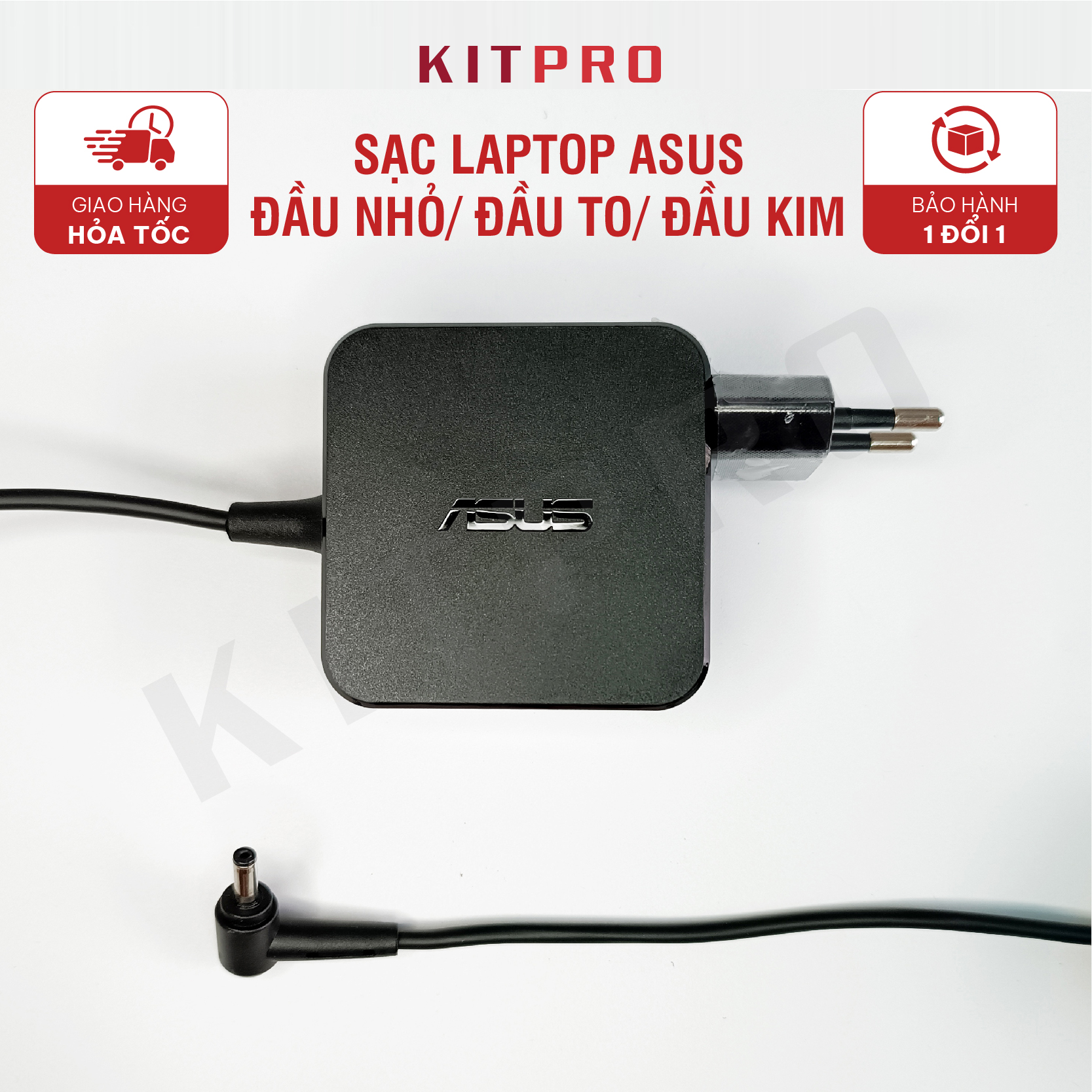 Sạc Laptop Asus 19V 2.37A 3.42A 1.75A Chân Nhỏ 4.0 x 1.35mm Chân To 5.5mm Đầu Kim 4.5x3.0mm Asus Laptop Charger Dây Sạc Vivobook Zenbook