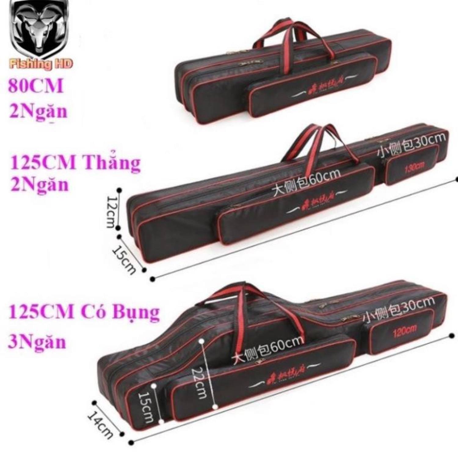 Túi đựng cần câu đài loan bao đựng cần chống thấm nước 2-3 ngăn siêu bền tdc4 đồ câu fishinghd