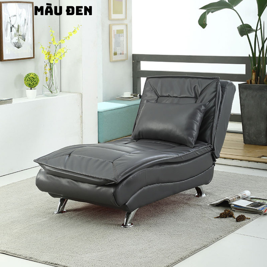 Ghế sofa giường thông minh bọc da nghỉ trưa văn phòng 3 chế độ ngả ghế ngồi đọc sách thư giãn