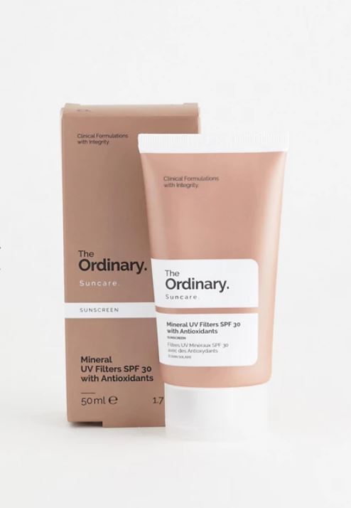 Kem chống nắng khoáng chất The Ordinary Mineral UV Filters SPF 30 with Antioxidants 50ml (date 10/23)