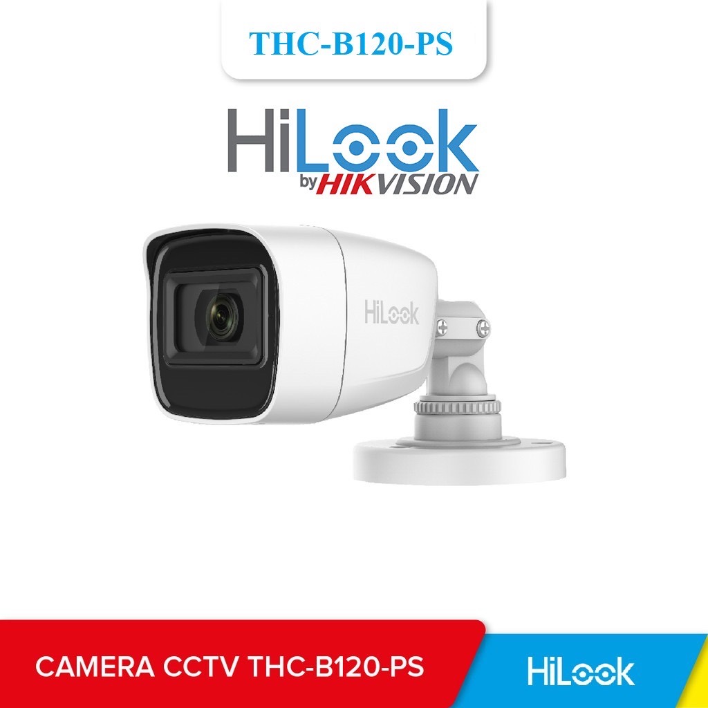Camera hd-tvi thân trụ ngoài trời 2.0mp hilook thc-b120-ms
