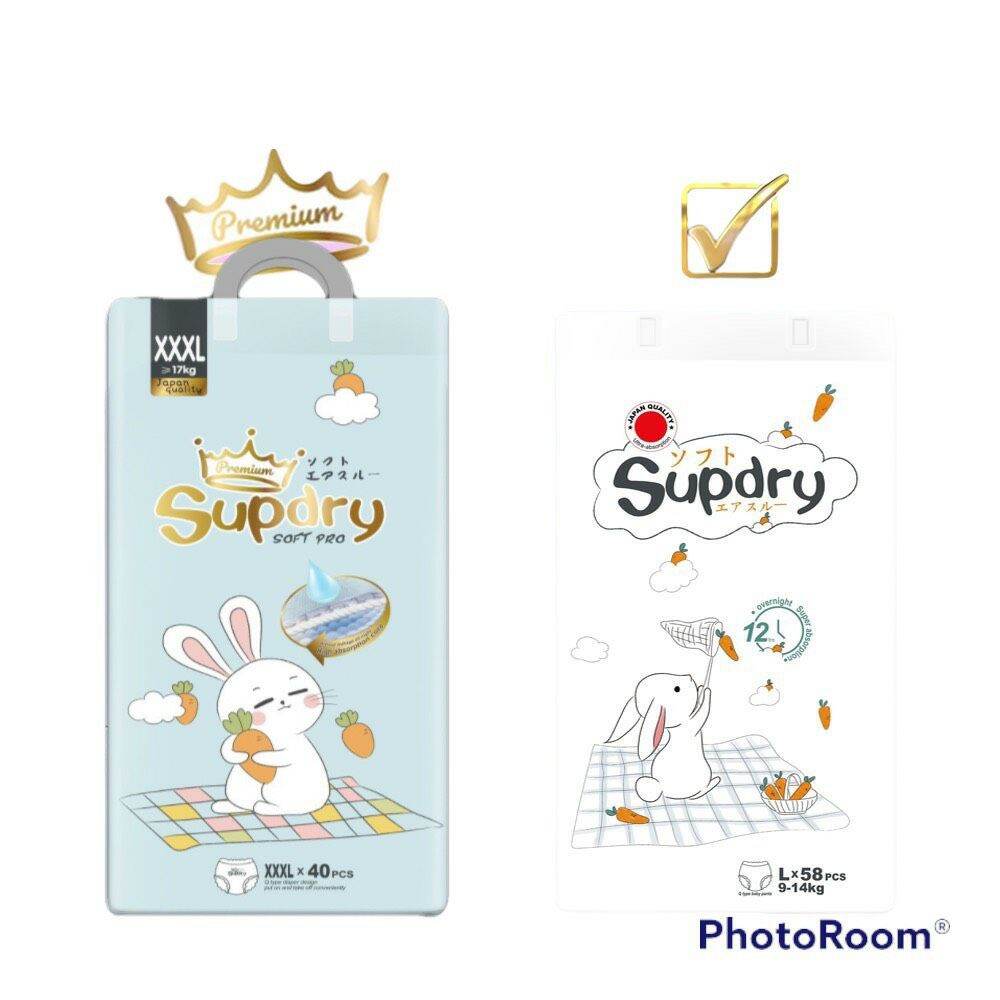 Tã/Bỉm SUPDRY nội địa Trung dán/quần size M64/L58/XL52/XXL50