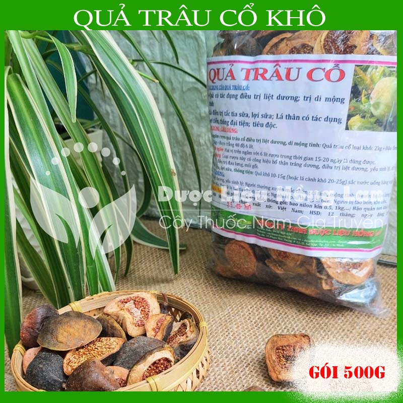 Quả trâu cổ khô đóng gói 500g - hàng công ty loại 1