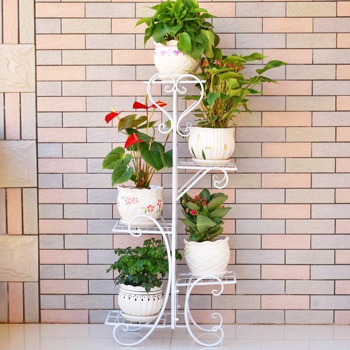 Kệ sắt để chậu hoa, cây cảnh 5 tầng sang trọng