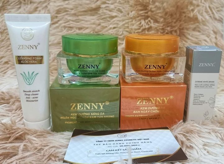 Bộ kem zenny ngày và đêm- tặng kèm serum 10ml và sữa rửa mặt 20g