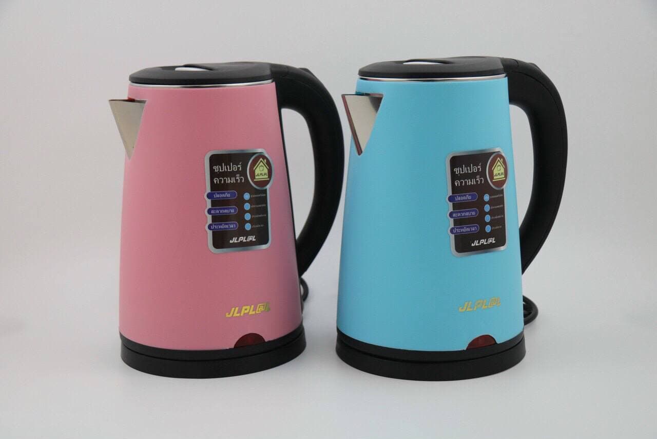 Ấm siêu tốc JIPLAI đun sôi cực nhanh,Ấm Siêu Tốc 2 Lớp Cách Nhiệt - Bình Đun Nước JIPLAI Thái Lan Thiết Kế Sang Trọng, Cách Nhiệt An Toàn Giao màu ngẫu nhiên