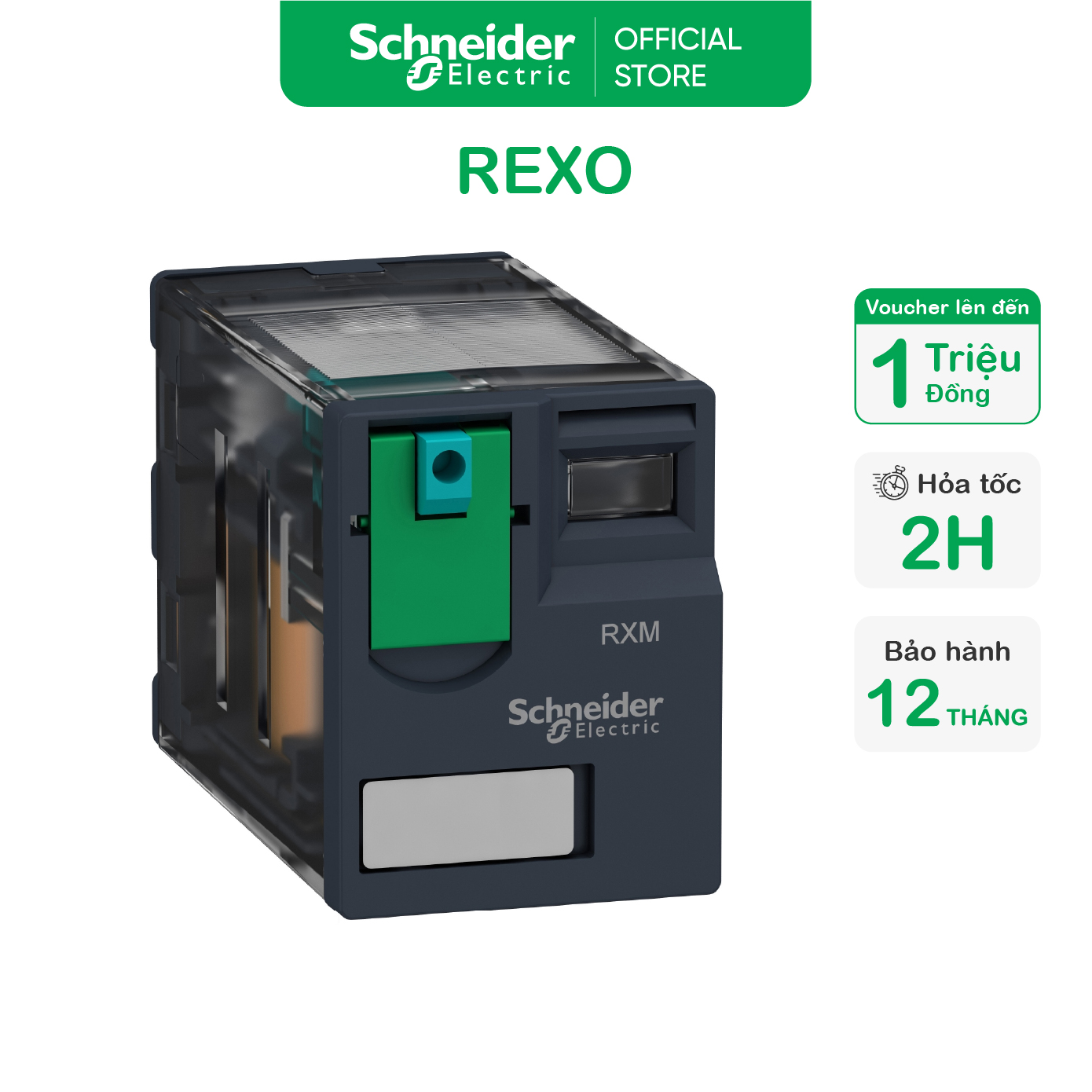 Relay trung gian - 24vdc - loại 4 poles - schneider electric - rxm4lb1bd rxm4lb2bd