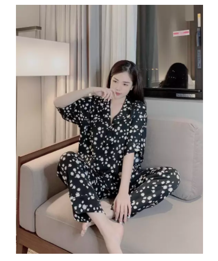 Bộ pijama cánh dơi quần dài form to 50-70 kg