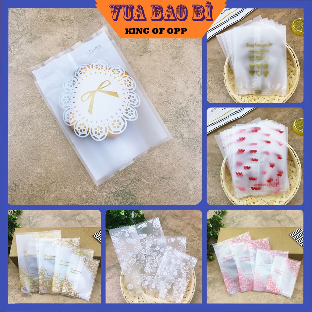 Túi đựng bánh kẹo, bao bì đựng bánh, họa tiết, hàn nhiệt - vua bao bì