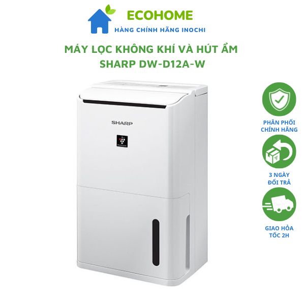 Máy lọc không khí và hút ẩm sharp dw-d12a