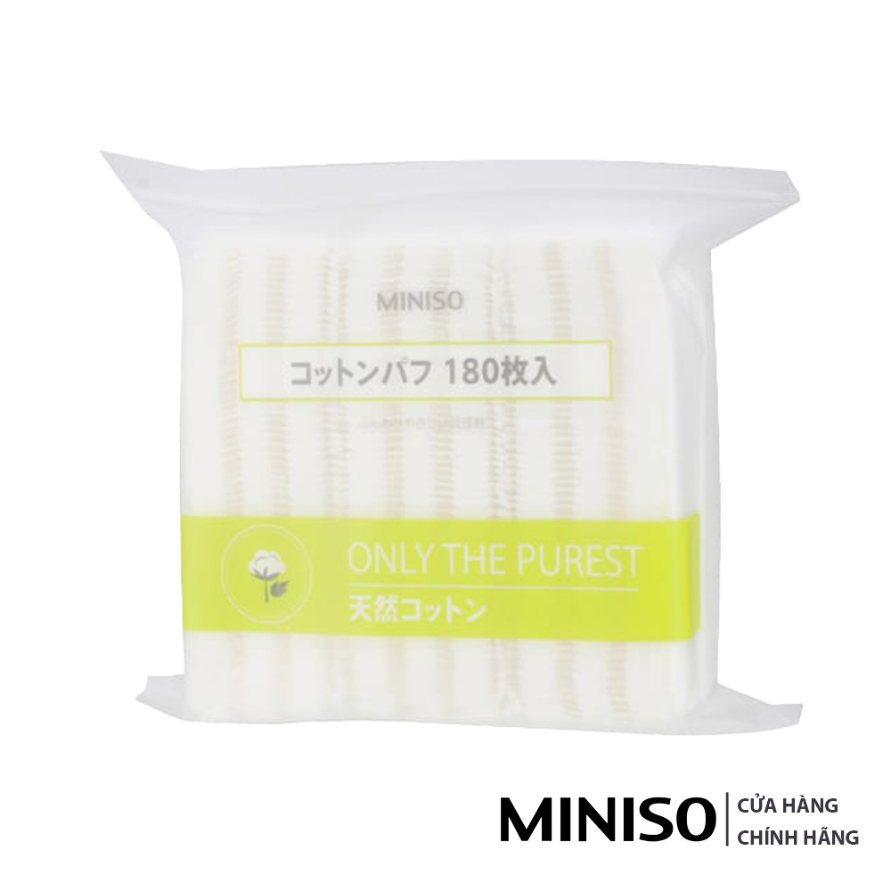 Bông tẩy trang Miniso 180 miếng siêu mềm mịn