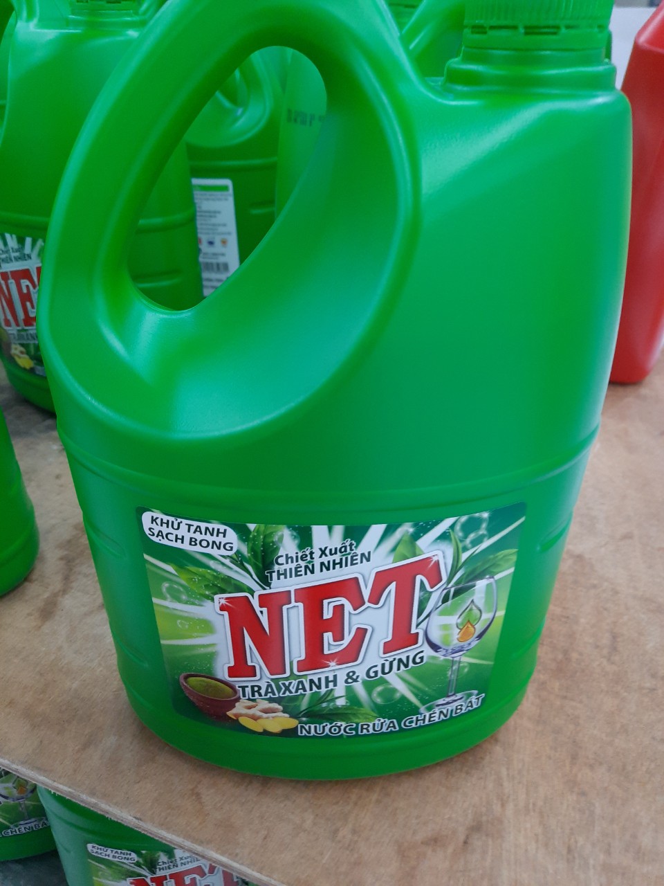 Nước Rửa Chén NET trà xanh & gừng