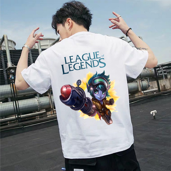 Áo thun cặp nam nữ in hình Tristana Tay Súng Yordle, LOL Liên Minh Huyền Thoại - Áo phông local brand