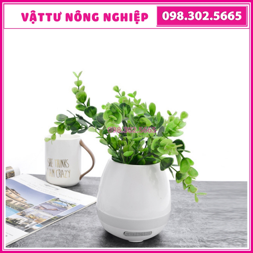 [Xả Kho Lỗ] Chậu Cây Trồng Cây Phát Nhạc – loa Bluetooth có đèn led trồng cây