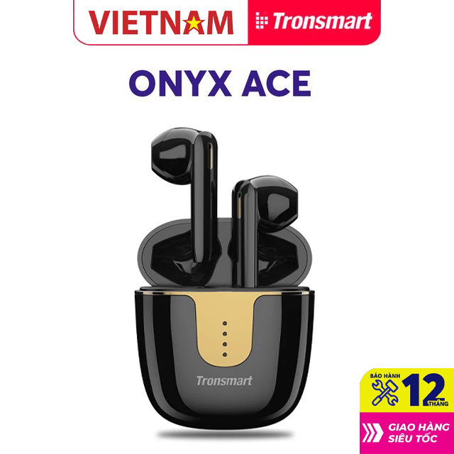 Tronsmart Onyx Ace | Tai nghe Bluetooth TWS không dây 5.0 chống nước IPX5 tích hợp công nghệ Qualcomm APTX hủy tiếng ồn cao cấp với 4 micro, 24h giờ nghe nhạc - Hãng phân phối chính thức