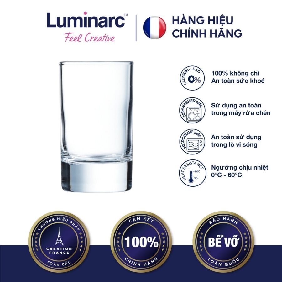 Bộ 6 ly thuỷ tinh cao luminarc islande 150ml - luis12829
