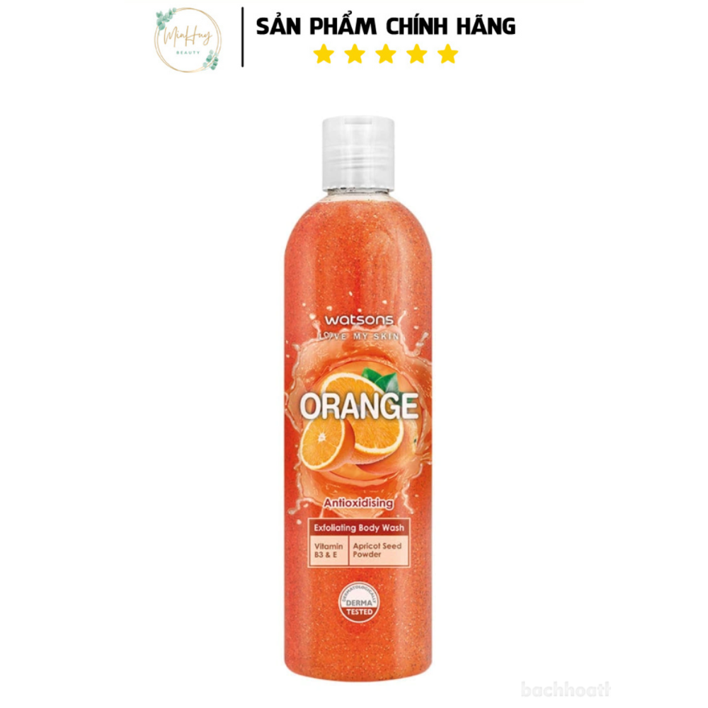 Sữa tắm tẩy tế bào chết trái cây watsons exfoliating body wash thái lan 410ml đủ hương