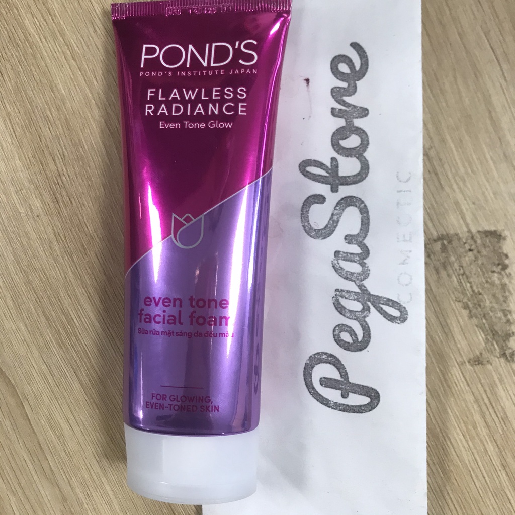 Srm ponds 100g - sữa rửa mặt pond s trắng da ngừa thâm sạm flawless white