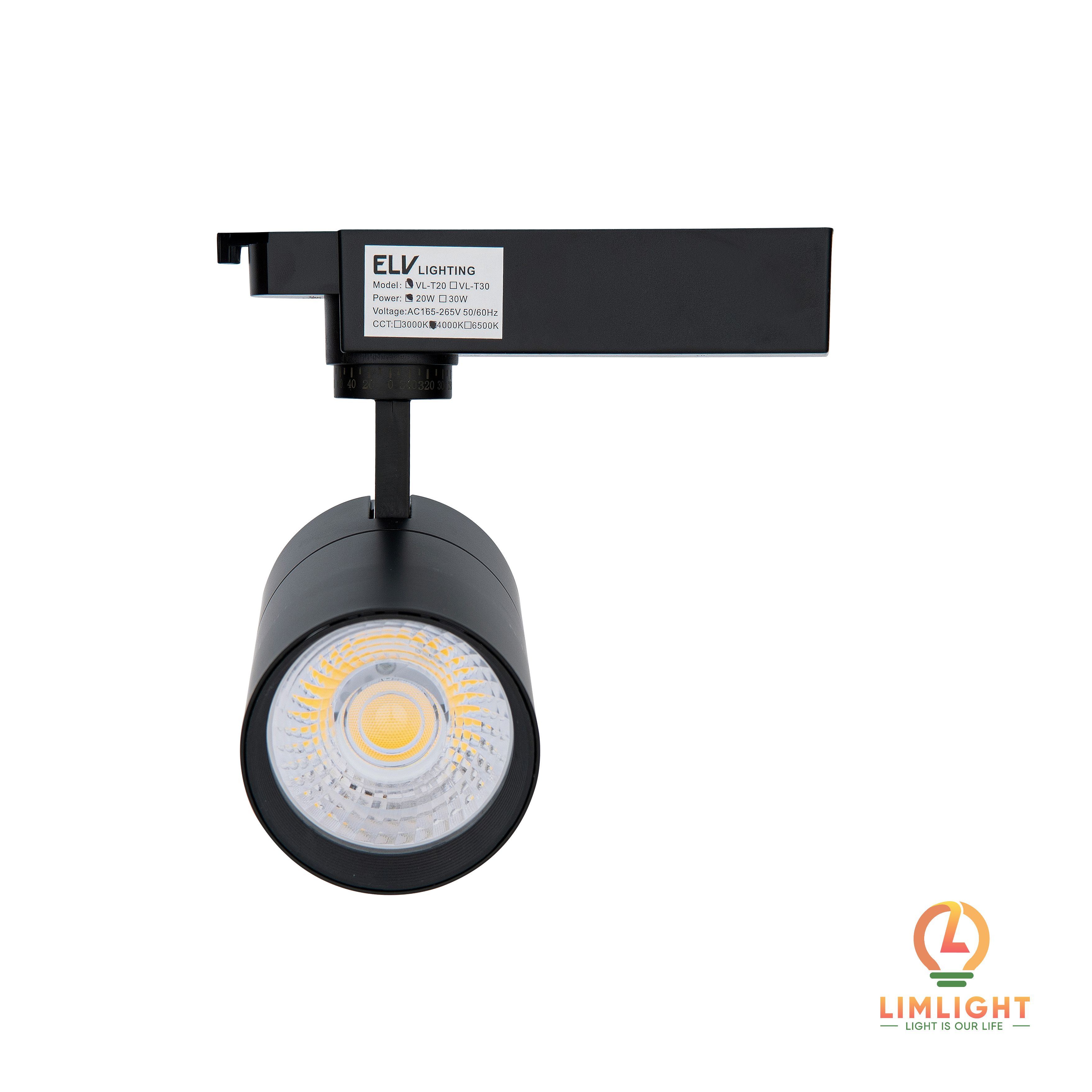 Đèn led rọi ray elv, mã hàng vl-t10, công suất 10w, ánh sáng: trắng , vàng , trung tính .