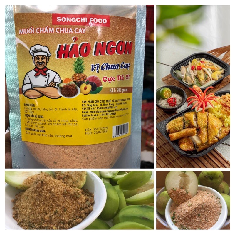 Gói 500g muối bột canh mì tôm Hảo Hảo chua cay