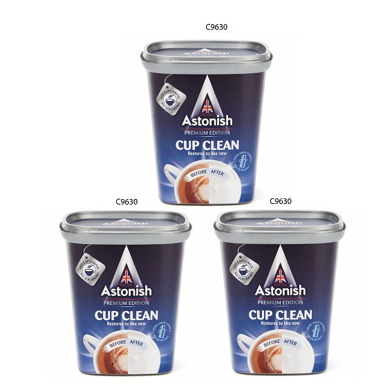 Chất tẩy rửa cặn trà cà phê vệ sinh máy giặt Astonish 350g Anh Quốc