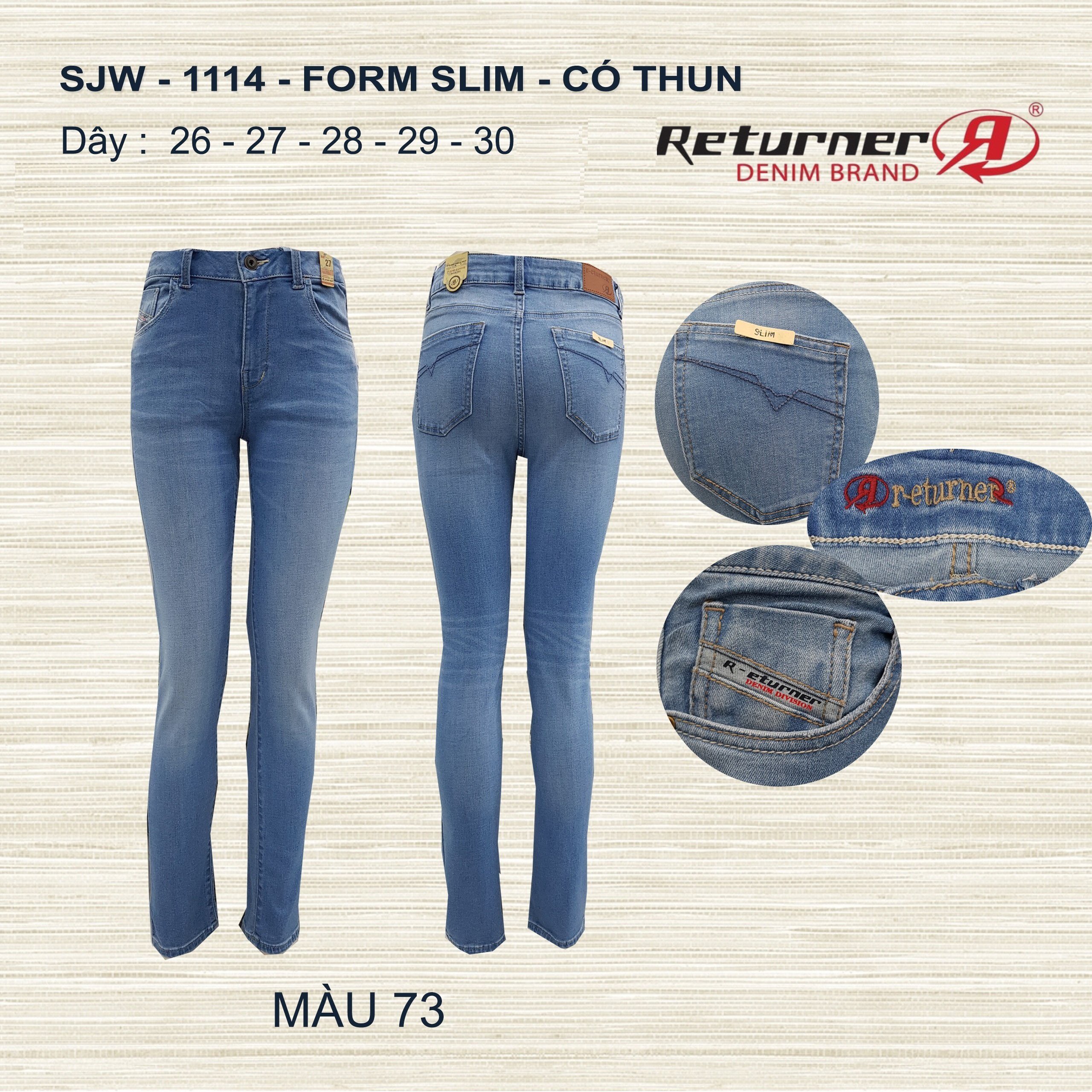 [Quần dài, giao mẫu cơ bản ngẫu nhiên] Quần Jeans nữ chính hãng Messi thanh lý giá rẻ sạch kho