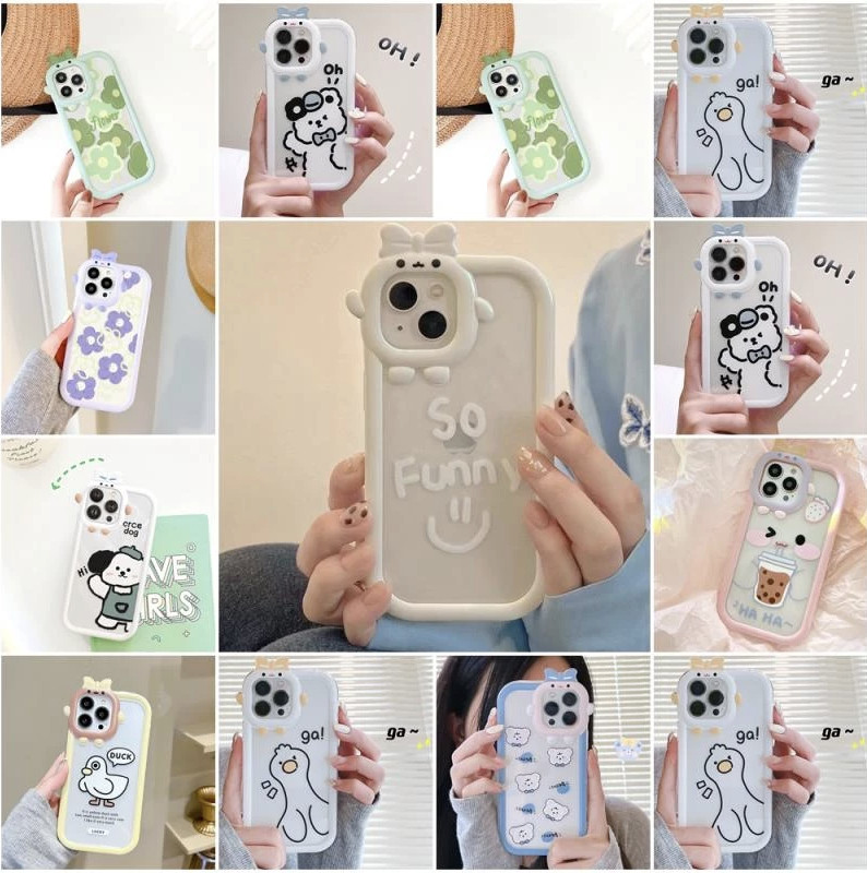 Ốp lưng iphone điện thoại nơ silicon hoạ tiết đáng yêu cho iphone x,xs,xsmax,11,12promax,13promax,14promax