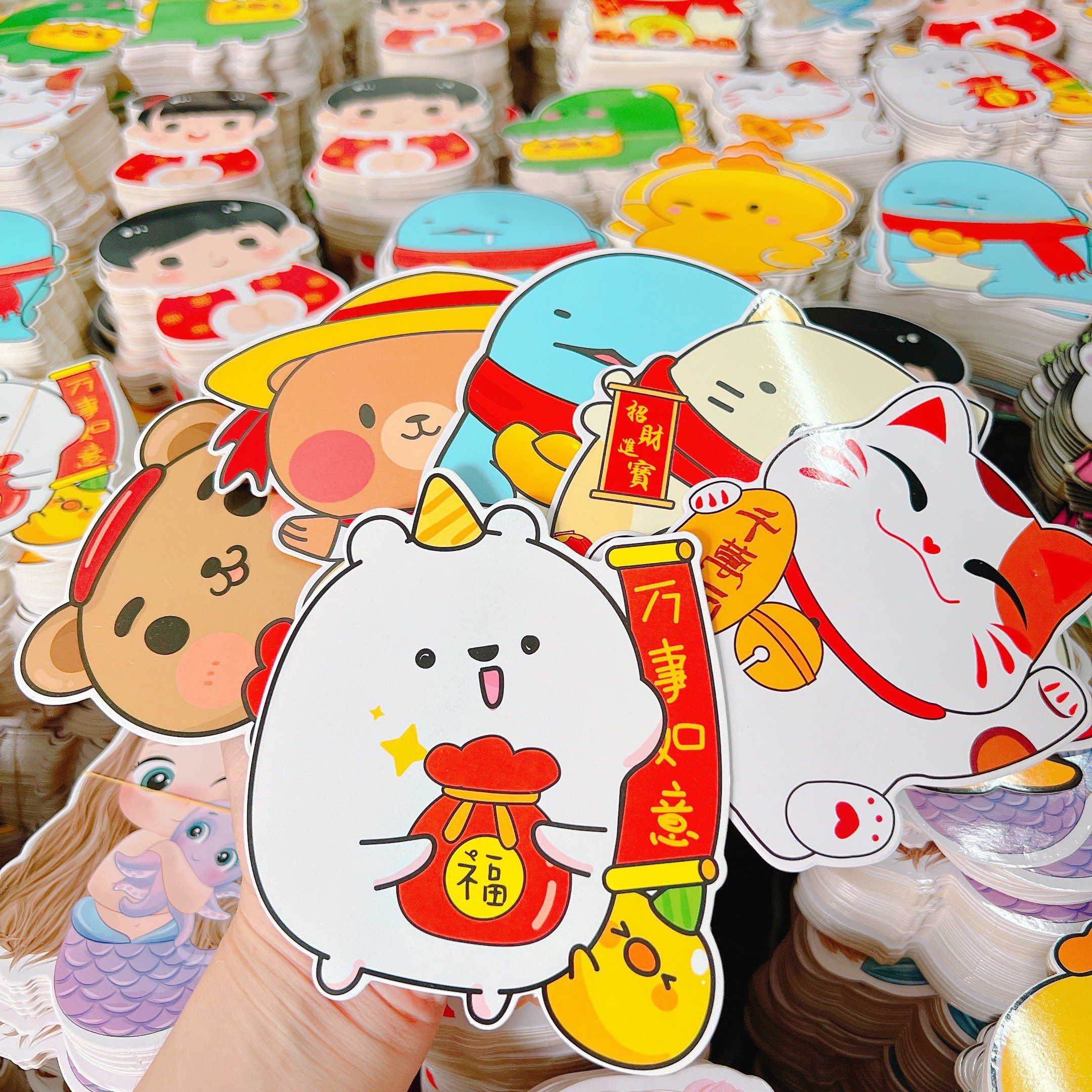Combo 10 bao lì xì chibi hoạt hình cute giá rẻ