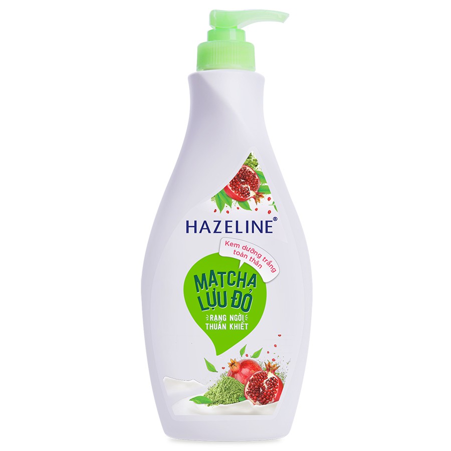 Sữa Dưỡng Thể Dưỡng Trắng Hazeline Matcha lựu đỏ 370ml